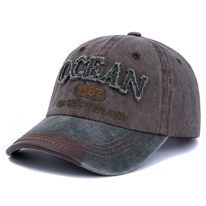 Unisex Baseball Cap Ocean 1387 Letter Embroidery Dad Hat Women Men
