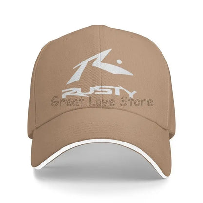 Rusty Surfboards Unisex Daily Casual Sandwich Hat Summer Sports Sun Protector Bucket Hats Snapback Cap