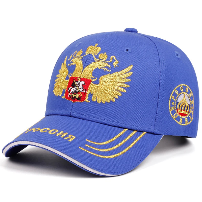 Unisex Double-headed Eagle Embroidery Baseball Caps Spring Autumn