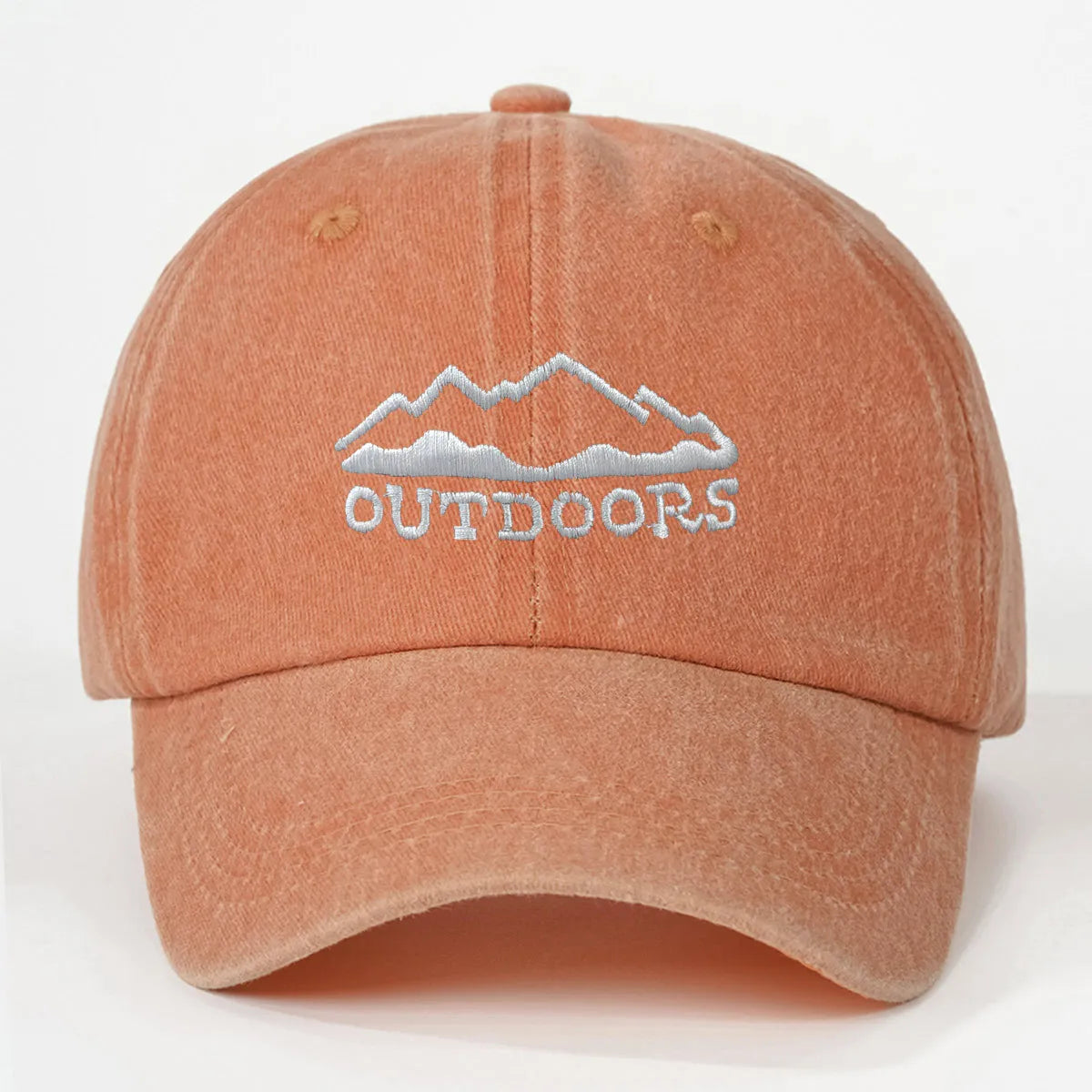Buckle Baseball Cap with Forest Print