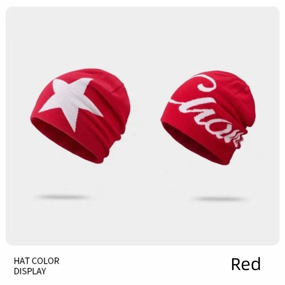 Hip Hop Letter Knitting Cap Hat Y2k Cold Cap Outdoor