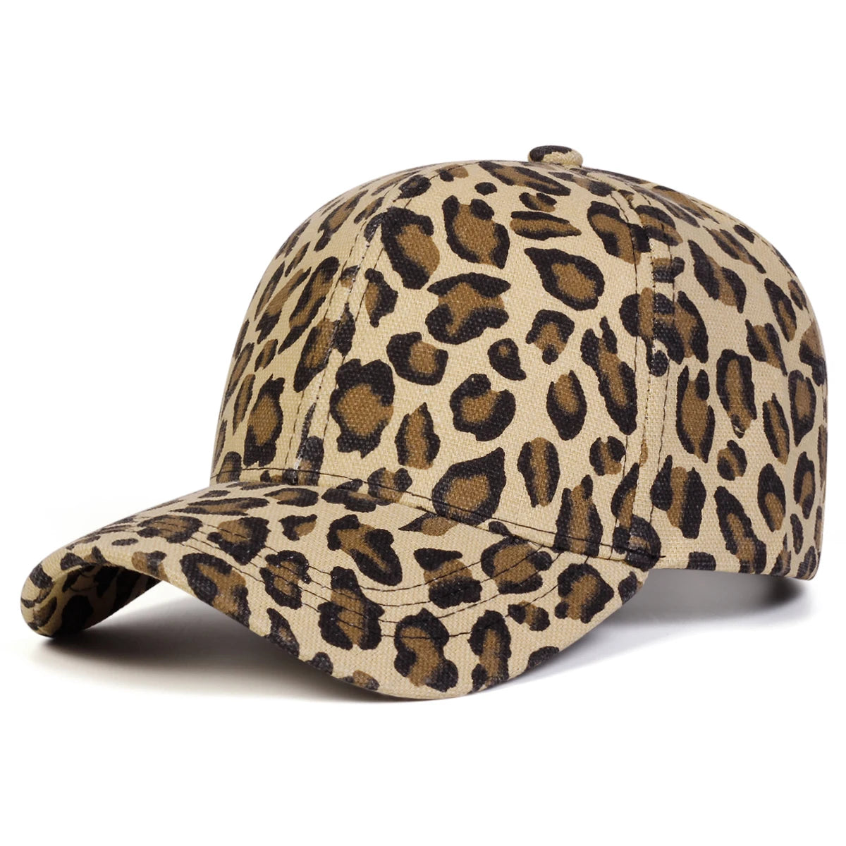 Unisex Light Panel Leopard Print Baseball Caps