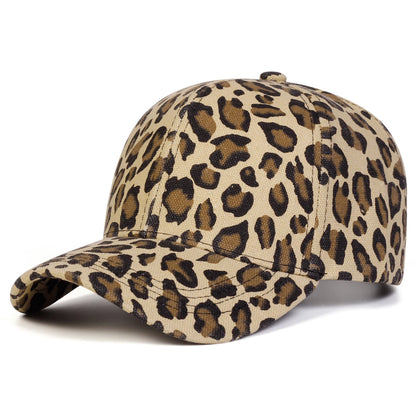 Unisex Light Panel Leopard Print Baseball Caps