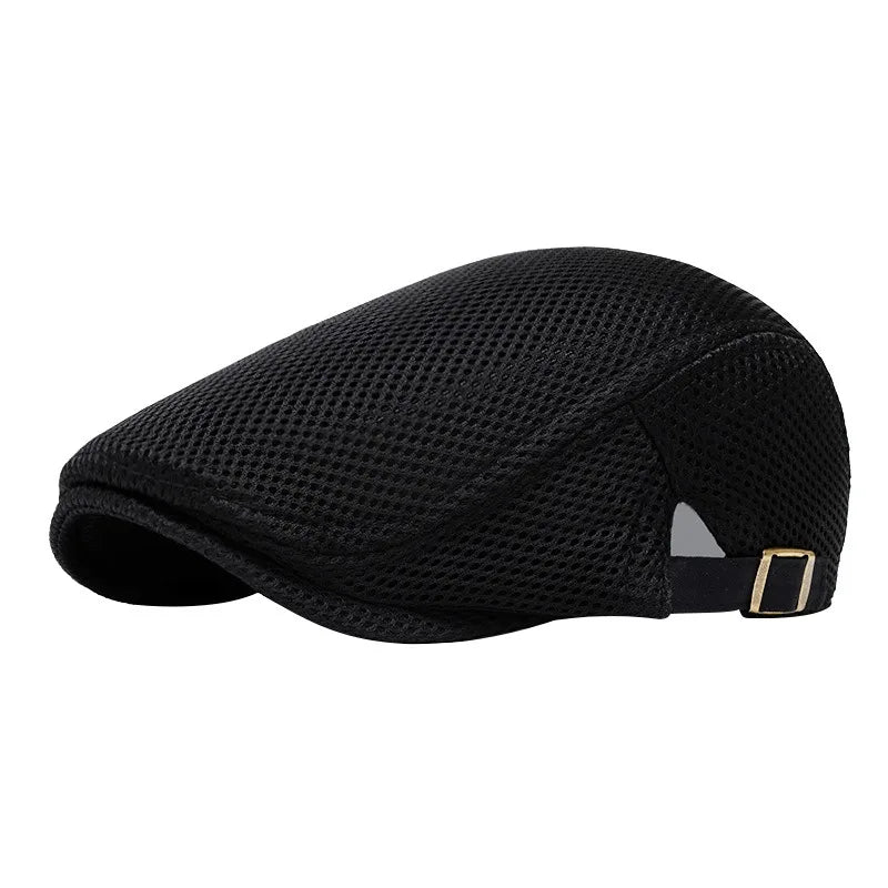 Perforated Mesh Bucket Hat Breathable Beret Women's Korean Style
