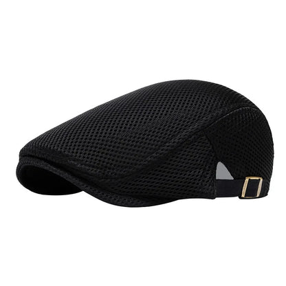 Perforated Mesh Bucket Hat Breathable Beret Women's Korean Style