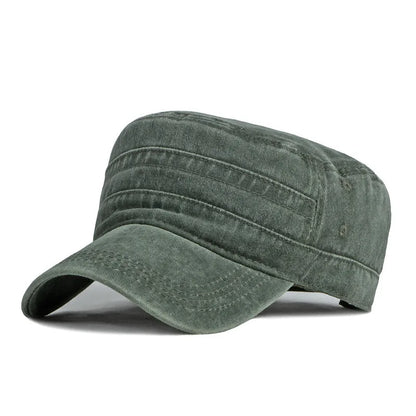 Washed Military Cap Men Women