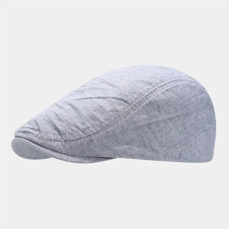 Four Seasons Cotton Solid Newsboy Caps Flat Cap