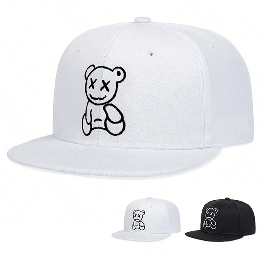 Unisex XX Little Bear Embroidery Hip-hop Hats Spring
