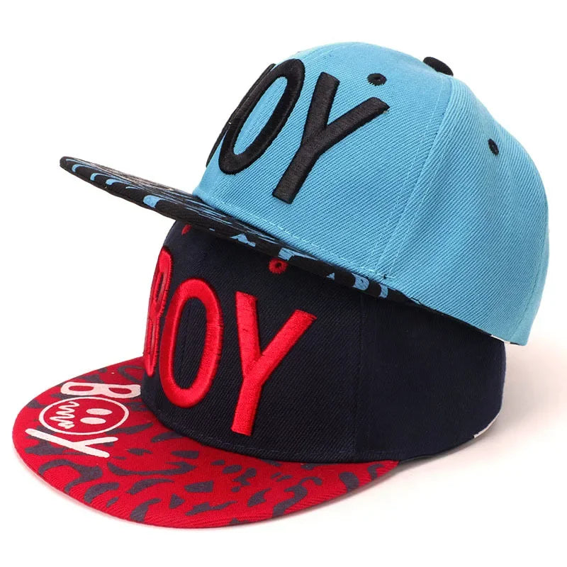 Unisex Kids Embroidered Hip Hop Snapback Cap Baby