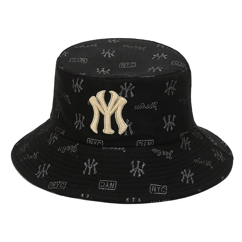 Unisex Letter Embroidery Fisherman Hat Women Summer Hat Men Trend Bucket Hats