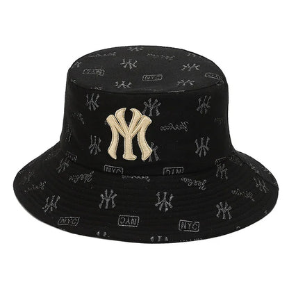 Unisex Letter Embroidery Fisherman Hat Women Summer Hat Men Trend Bucket Hats