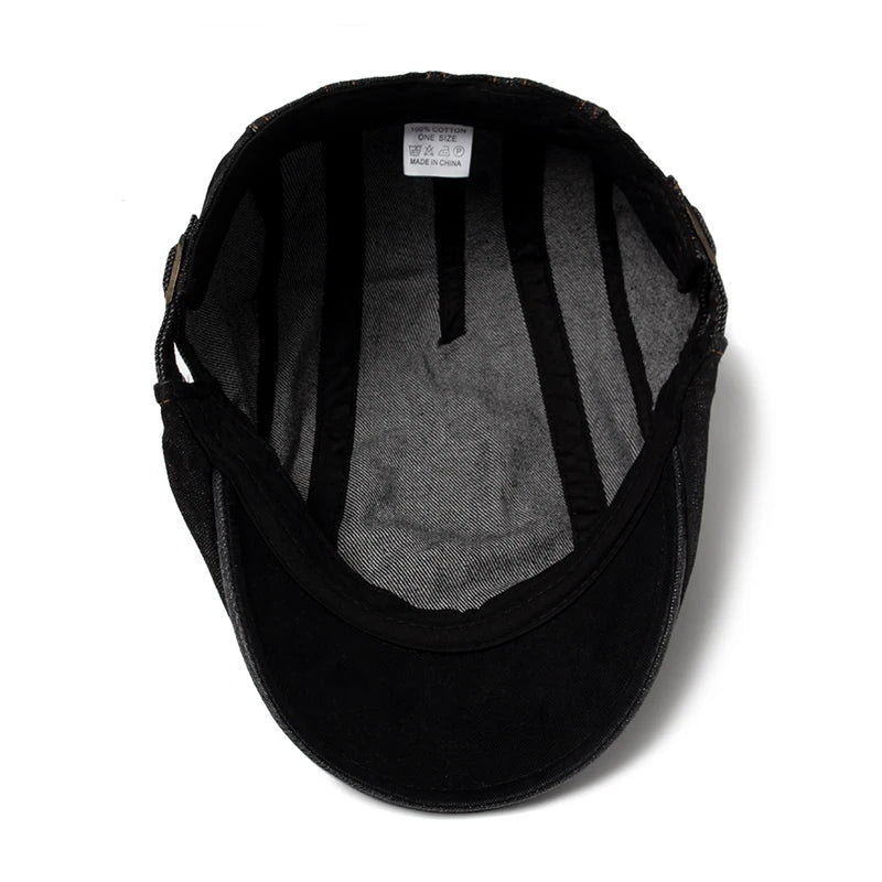Men's Jean Berets Summer Newsboy Hats For Women Casual Solid Color Retro