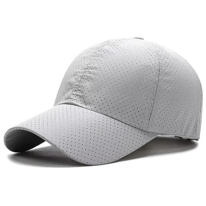 Quick Dry Breathable Mesh Baseball Cap Sun Protection Plain Hat Perforated For Women Men Outdoor Sports