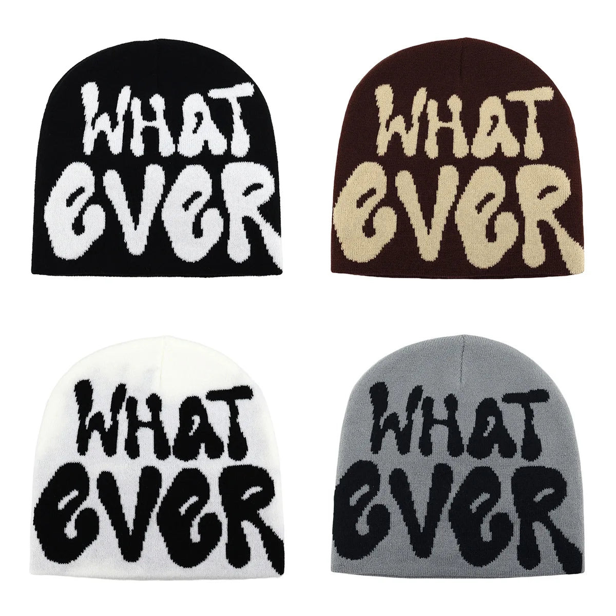 Y2K Letter Beanies Women Men Winter Autumn Warm Knit Hat