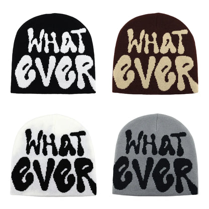 Y2K Letter Beanies Women Men Winter Autumn Warm Knit Hat