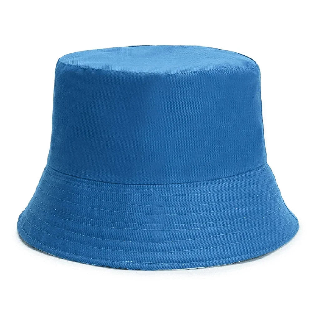 Cotton Bucket Hats Women Summer Sunscreen Panama Hat