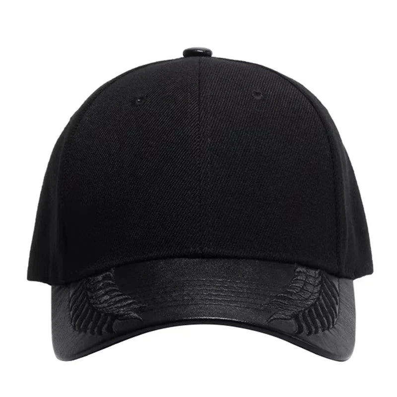 Unisex PU Wheat Ears Baseball Caps Spring And Autumn