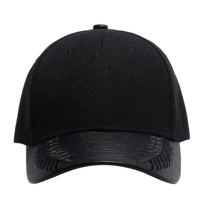 Unisex PU Wheat Ears Baseball Caps Spring And Autumn