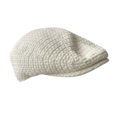 Big Size Summer Linen Solid Newsboy Caps