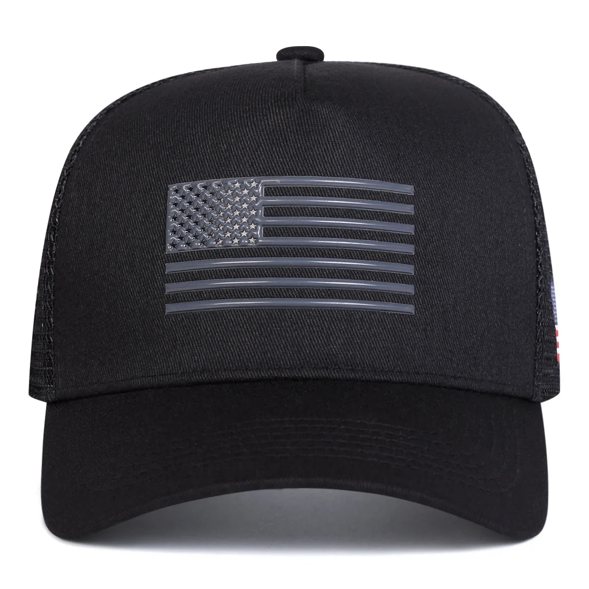 Unisex American Flag Embroidery Baseball Net Caps Spring and Summer Sports Cap