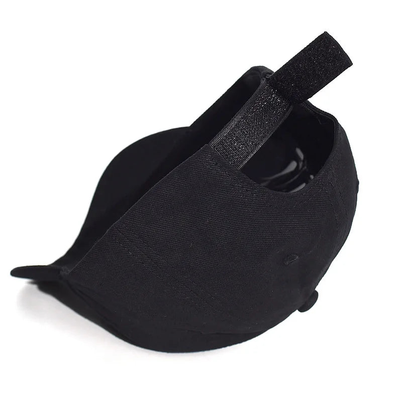 Short Brim Cotton Baseball Cap Men Women Dad Hat Adjustable