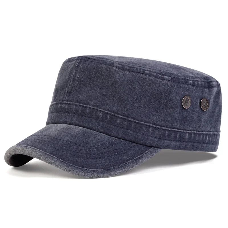 Unisex Solid Color With Pores Series Flat Top Baseball Caps