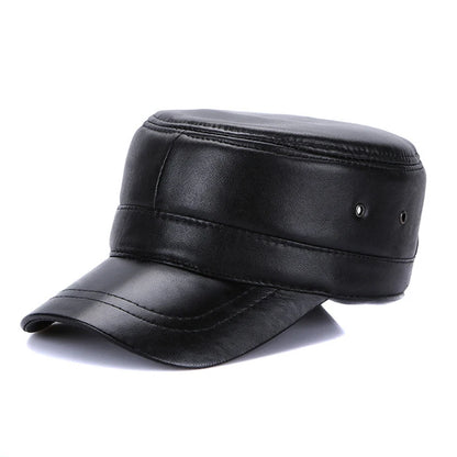 2026 Unisex Real Sheepskin Leather Caps Casual Real Natural Sheep Skin Leather