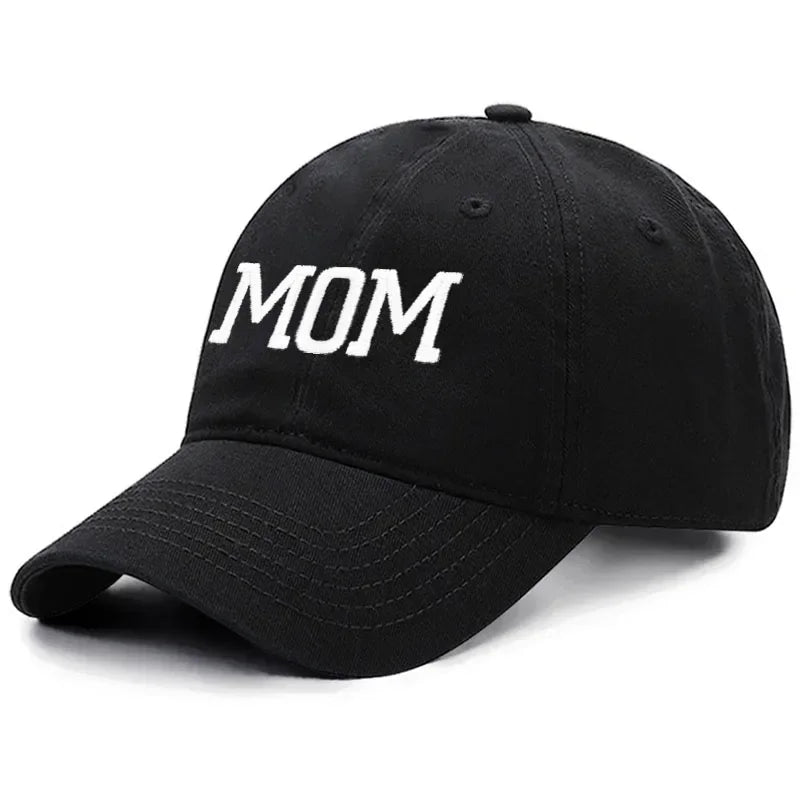 DAD MOM Embroidery Pure Cotton Baseball Cap Fashion Sport Golf Caps Sun Hat