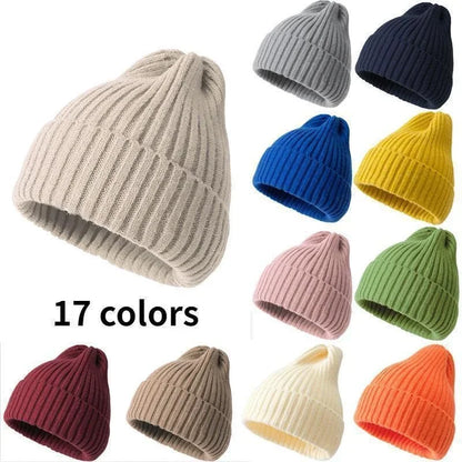 New Beanie Winter For Women Men Boys Girls Crochet Hat Solid Color Unisex