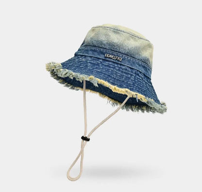 Women's Vintage Washed Denim Bucket Hat