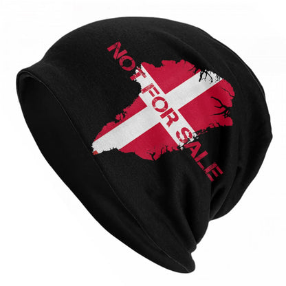 Greenland Coat Of Arms Polar Bear Blue Bonnet Hats Autumn Winter For Men Women