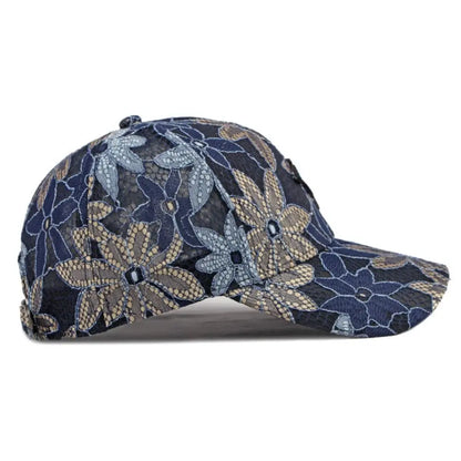Breathable Lace Floral Baseball Cap Mesh Adjustable