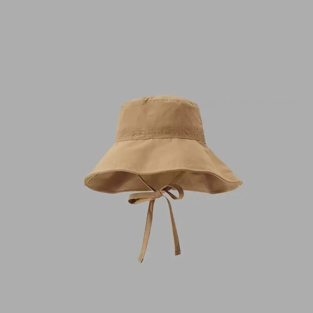 Fashion Solid Color Sunscreen Bucket Hat