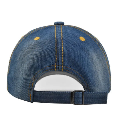 Couple Curved Eave Duckbill Cap Adjustable Denim Sunshade Hat