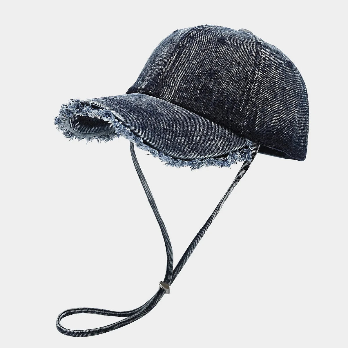 Solid Washed Denim Baseball Cap