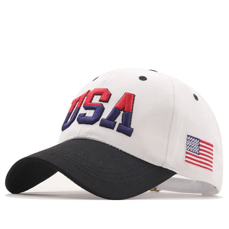 New Brand USA Flag Baseball Cap For Men Women Cotton Baseball Hat Unisex America Embroidery Hip Hop Caps Gorras Pet