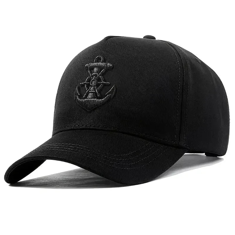 Unisex Ship Anchor Embroidery Baseball Caps Outdoor Adjustable Casual Hats Dad Hat Sunscreen Hat