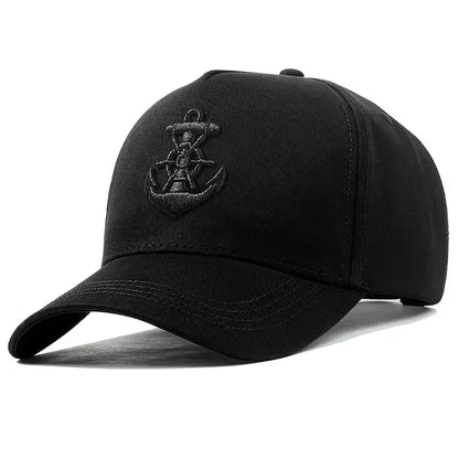 Unisex Ship Anchor Embroidery Baseball Caps Outdoor Adjustable Casual Hats Dad Hat Sunscreen Hat