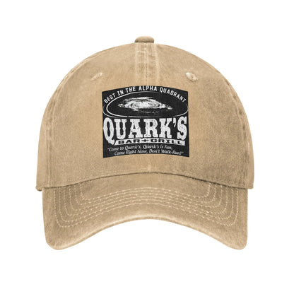 Deep Space 9 Quarks Bar Baseball Caps Denim Fabric Hats
