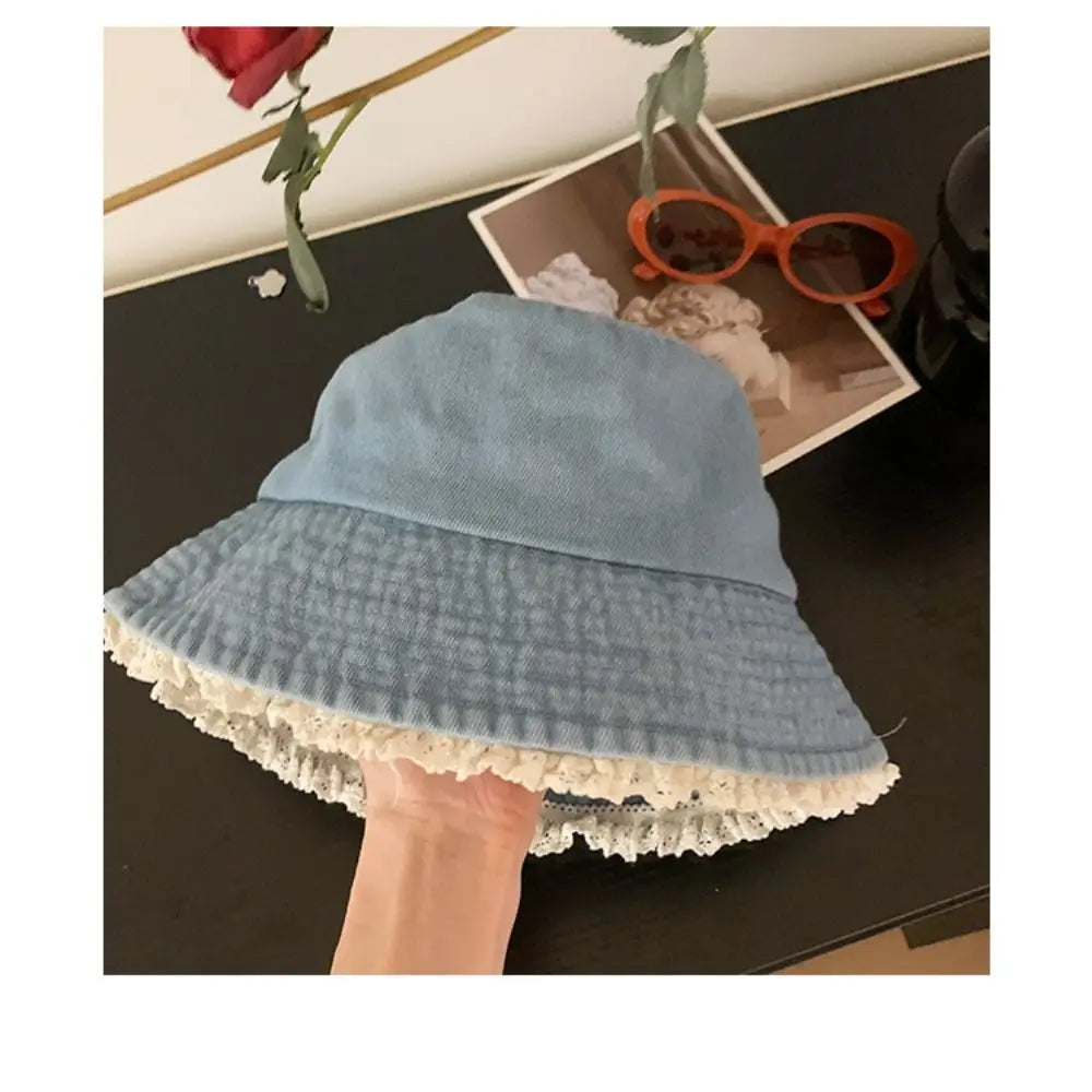 Leisure Face Covering Fisherman Hat Retro Head Surrounding Bowl Hat