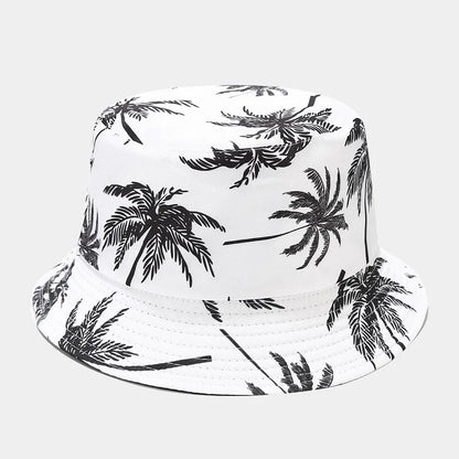 Spring Summer Sun Protect Hat Bob Fashion Coco Print Bucket Hat Unisex Fisherman Hat Leisure Basin Cap