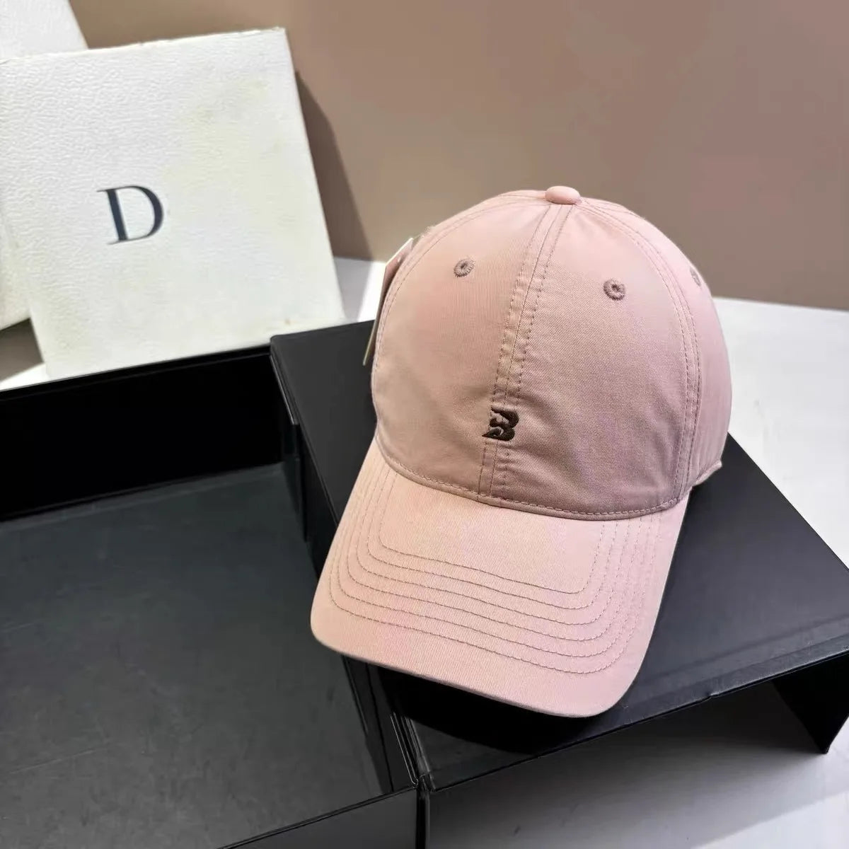 Casual Monogram Cotton Baseball Cap For Men And Women