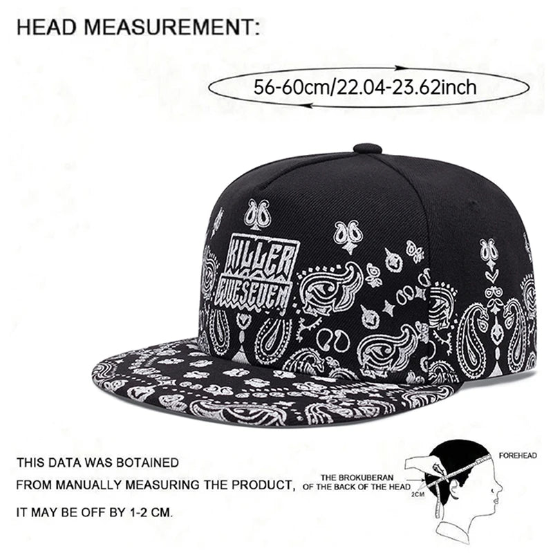 West Coast Cashew Flower Street Hip Hop Hat Outdoor Cycling Skateboard Hat