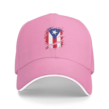 Puerto Rico Flag Print Cap Outdoor Baseball Caps Men's Hats Women's