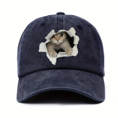 Funny Style Cat Patterned Baseball Cap