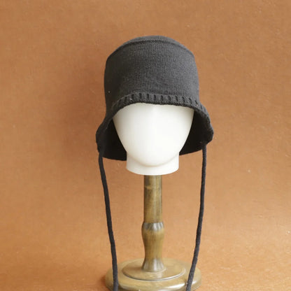 2026 New Cashmere Wool Bucket Hat Thick Women