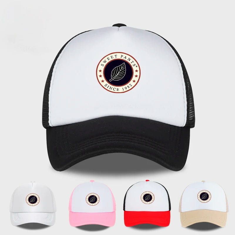 Sweet Pants Since 1982  Leaf Logo Sponge Mesh Cap  Spring/Summer Casual Cap