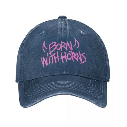 Born With Horns Outfits Men Women Baseball Cap