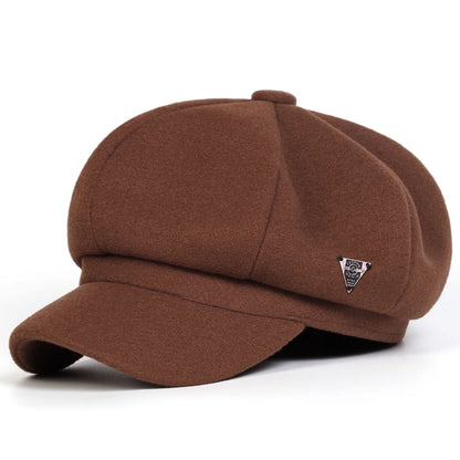 Spring And Autumn Retro Beret Hats Wild Casual Hats Octagonal Cap