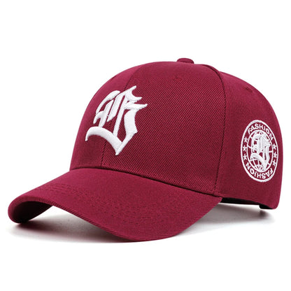 2026 New Creative Skateboard Hat Gothic Letter Embroidered Hip-Hop Hat